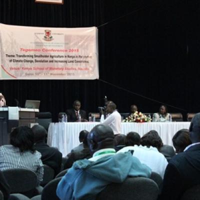 Tegemeo Institute Director Dr. Mary Mathenge Addresses The Tegemeo Conference 2015 Participants